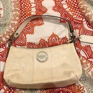 Coach white bag